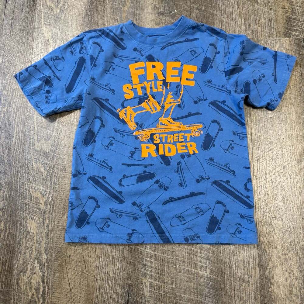 Free Style Street Rider Skateboard Graphic T-Shirt